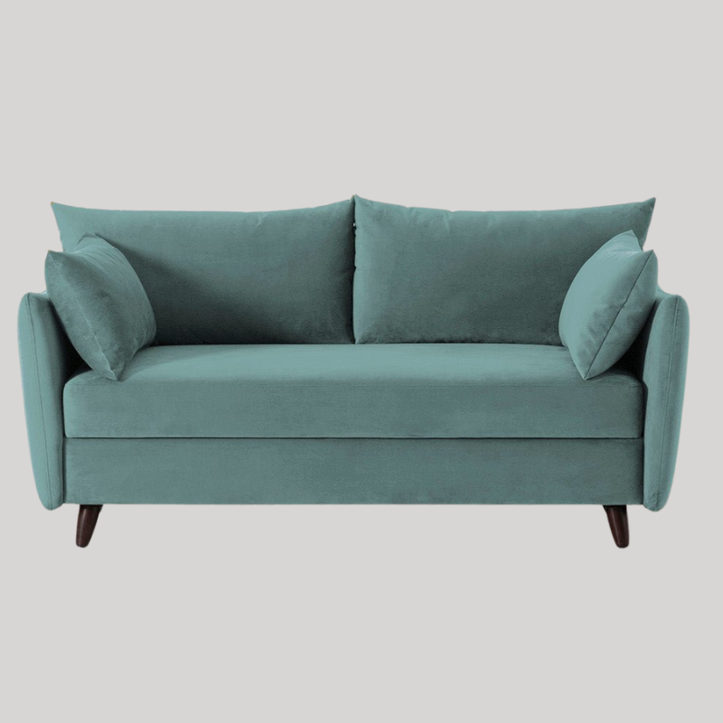 Swyft Model 08 2.5 Seater Sofa Bed - Airforce Velvet - King Size - Swyft at Uneeka