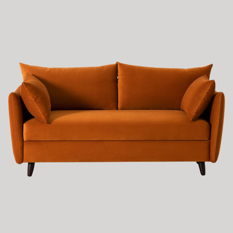 Swyft Model 08 2.5 Seater Sofa Bed - Bronze Eco Velvet - King Size  - Swyft at Uneeka