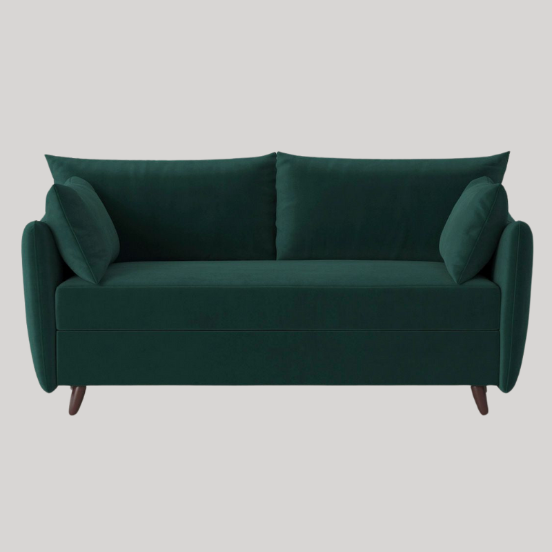Swyft Model 08 2.5 Seater Sofa Bed - Kingfisher Velvet - King Size  - Swyft at Uneeka