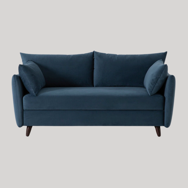Swyft Model 08 2.5 Seater Sofa Bed - Teal Velvet - King Size  - Swyft at Uneeka