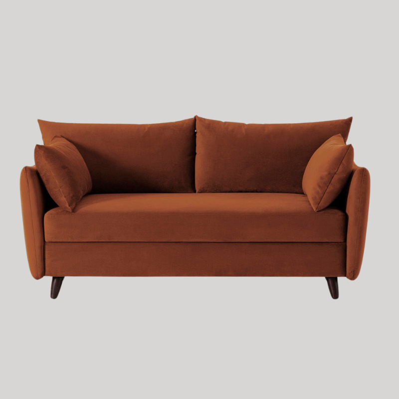 Swyft Model 08 2.5 Seater Sofa Bed - Umber Velvet - King Size  - Swyft at Uneeka