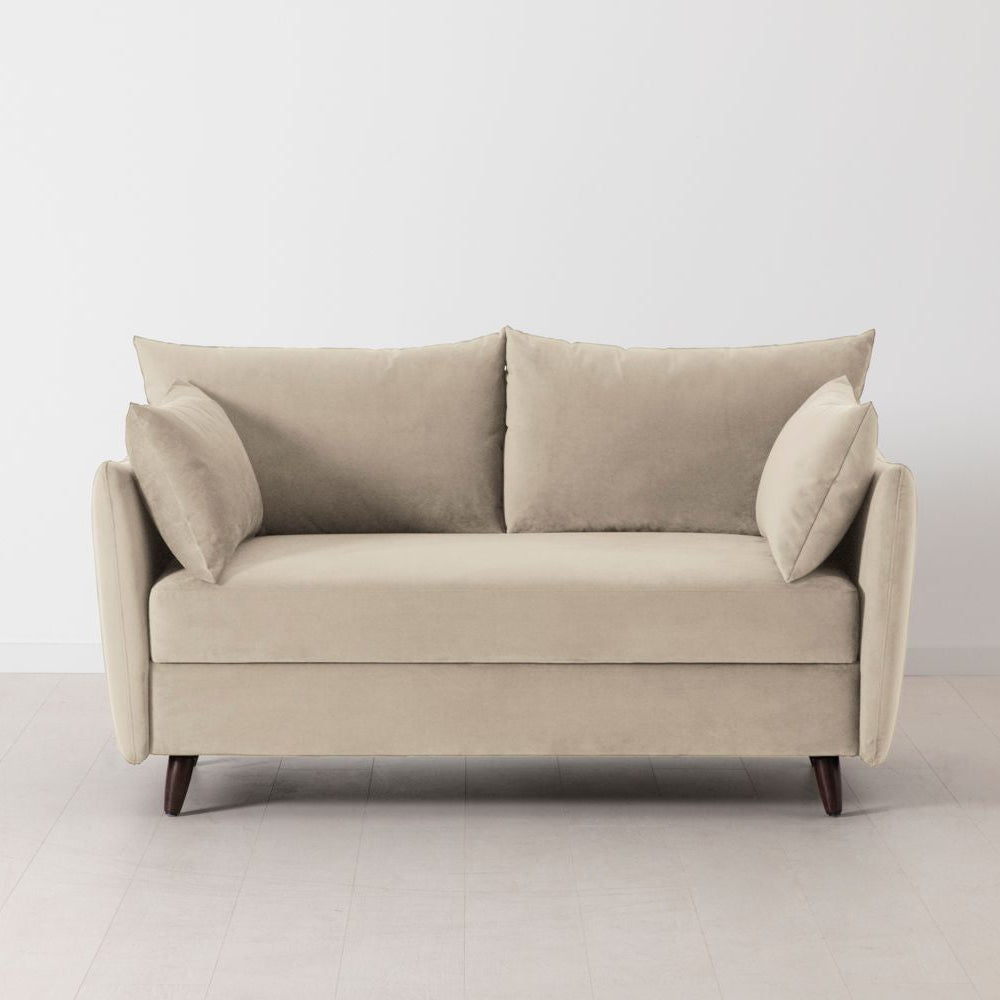 Swyft Model 08 2 Seater Sofa Bed - Made To Order -Bone Velvet - Uneeka