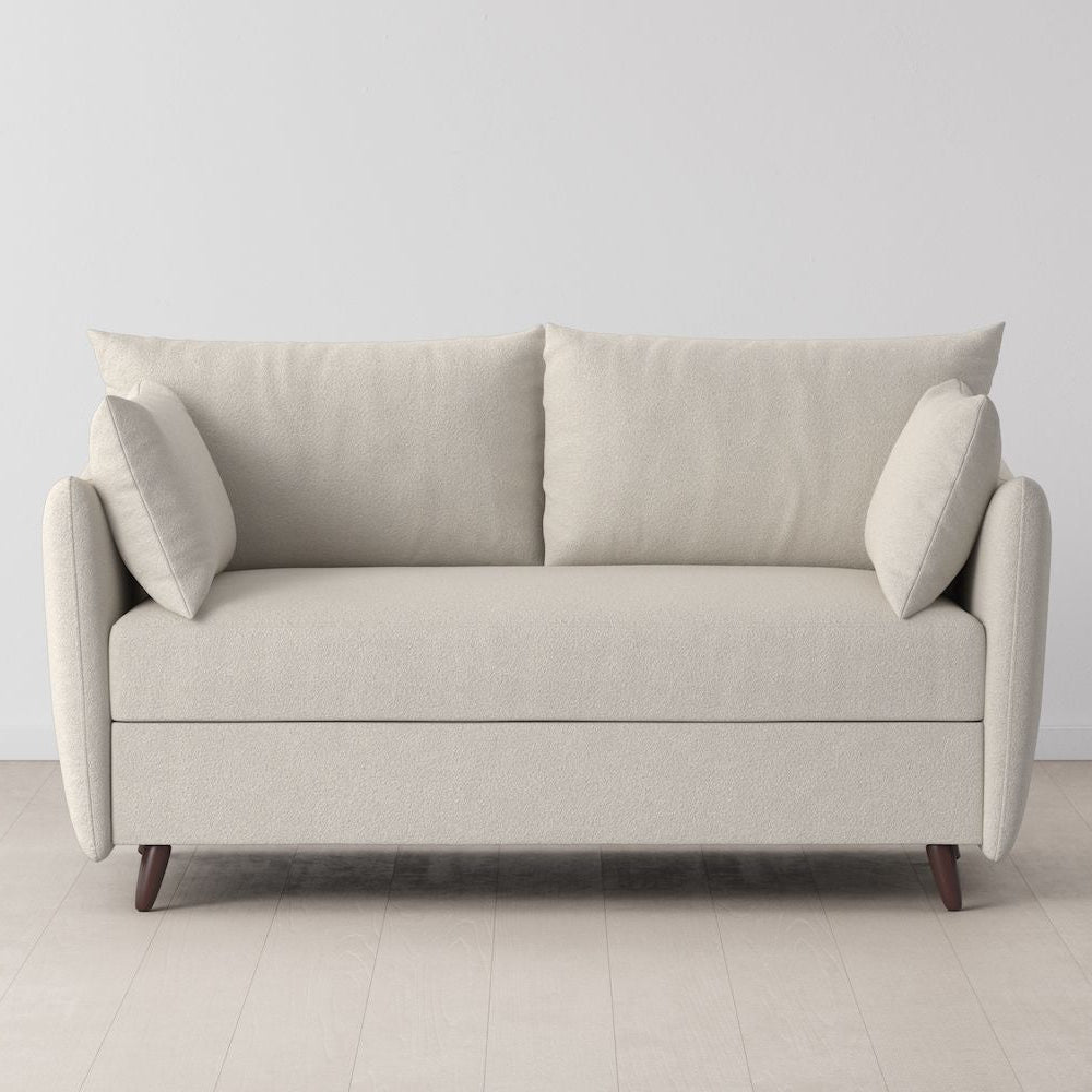 Swyft Model 08 2 Seater Sofa Bed - Made To Order - Ivory Boucle - Uneeka