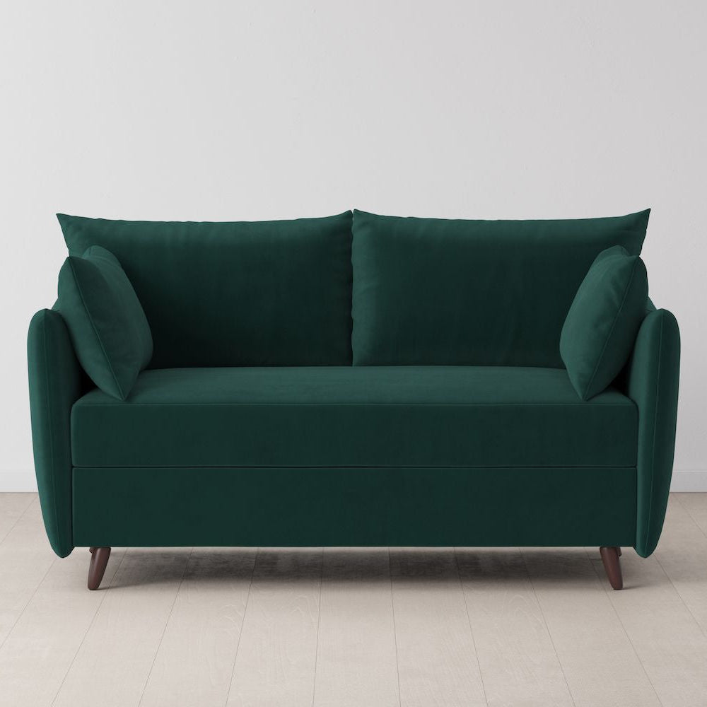 Swyft Model 08 2 Seater Sofa Bed - Made To Order - Kingfisher Velvet - Uneeka