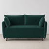 Swyft Model 08 2 Seater Sofa Bed - Made To Order - Kingfisher Velvet - Uneeka