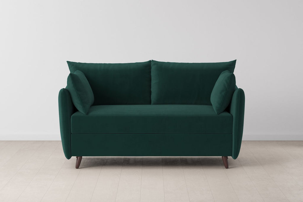 Swyft Model 08 2 Seater Sofa Bed - Made To Order - Kingfisher Velvet - Uneeka