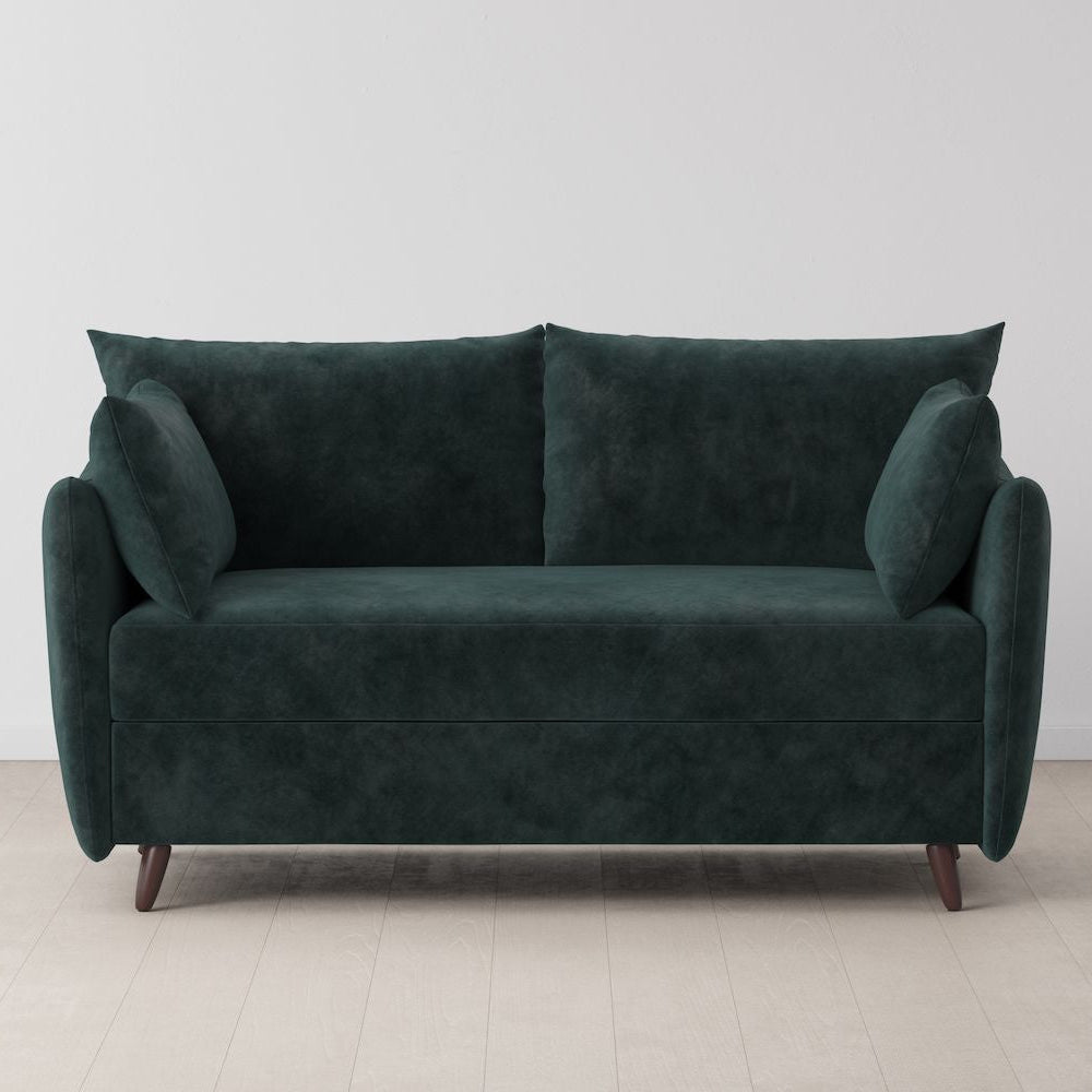 Swyft Model 08 2 Seater Sofa Bed - Made To Order - Ocean Mottled Velvet - Uneeka
