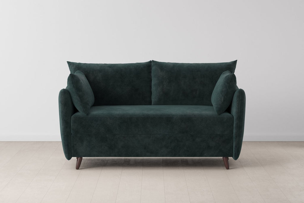 Swyft Model 08 2 Seater Sofa Bed - Made To Order - Ocean Mottled Velvet - Uneeka