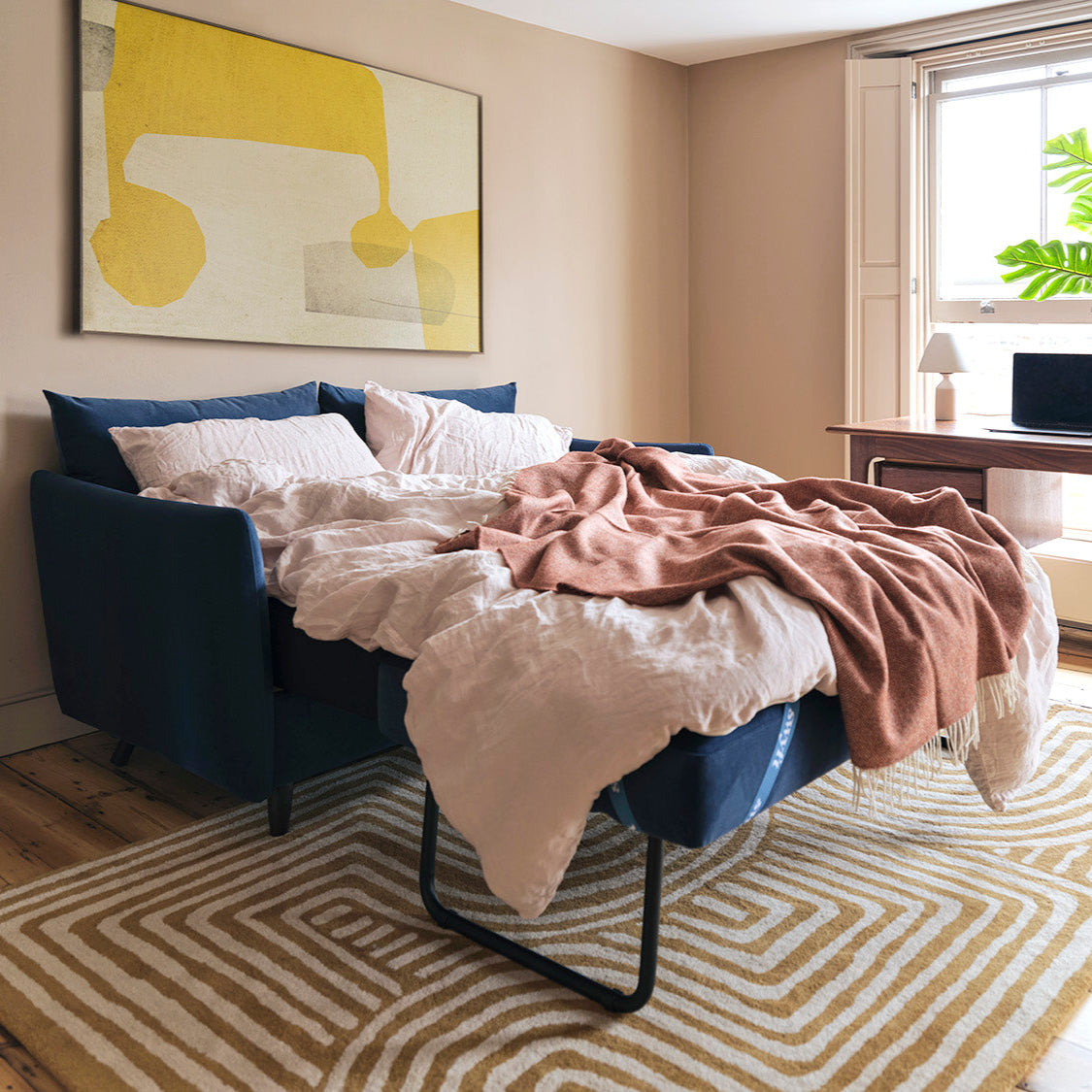 Swyft Model 08 2 Seater Sofa Bed - Teal Lifestyle Uneeka