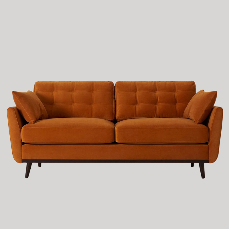 Swyft Model 10 2 Seater Sofa - Bronze Eco Velvet - Swyft at Uneeka