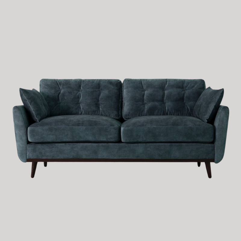Swyft Model 10 2 Seater Sofa - Ocean Mottled Velvet - Swyft at Uneeka