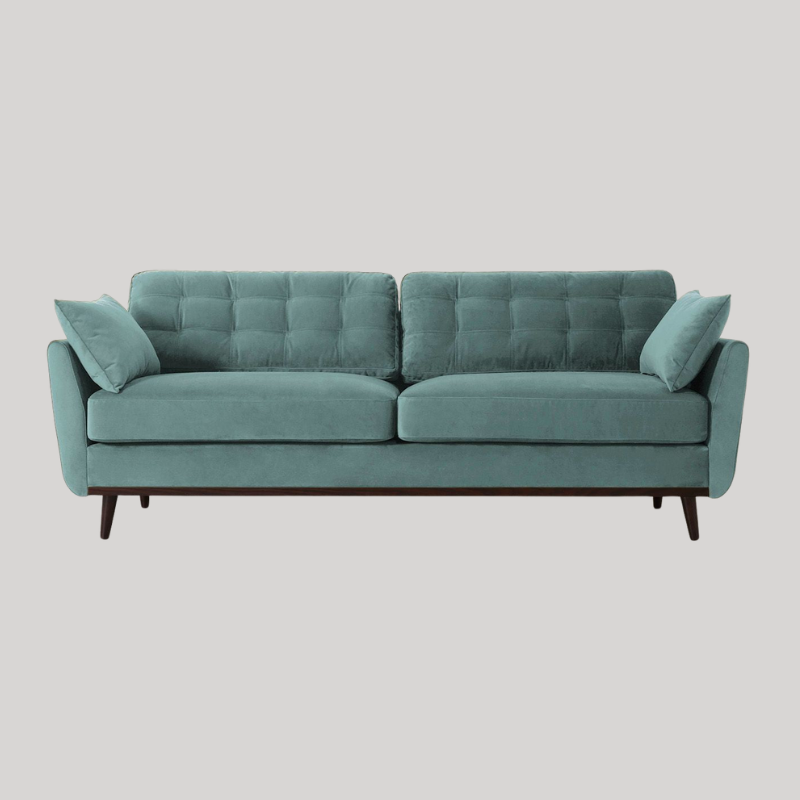 Swyft Model 10 3 Seater Sofa - Airforce Velvet - Swyft at Uneeka