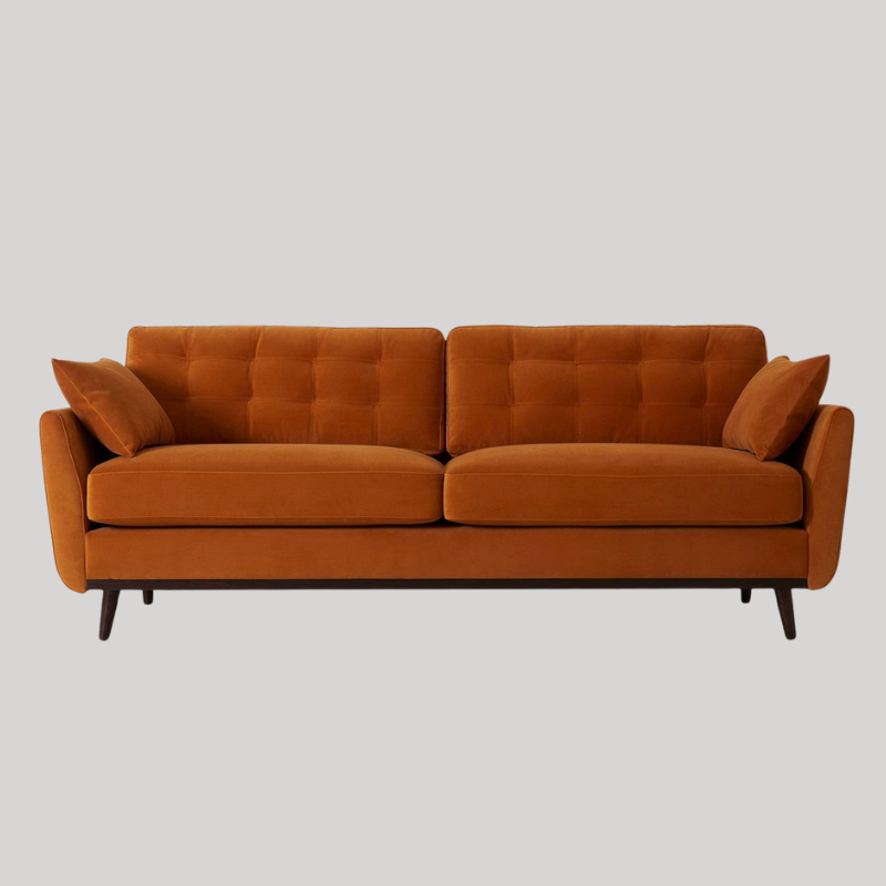 Swyft Model 10 3 Seater Sofa - Bronze Eco Velvet - Swyft at Uneeka