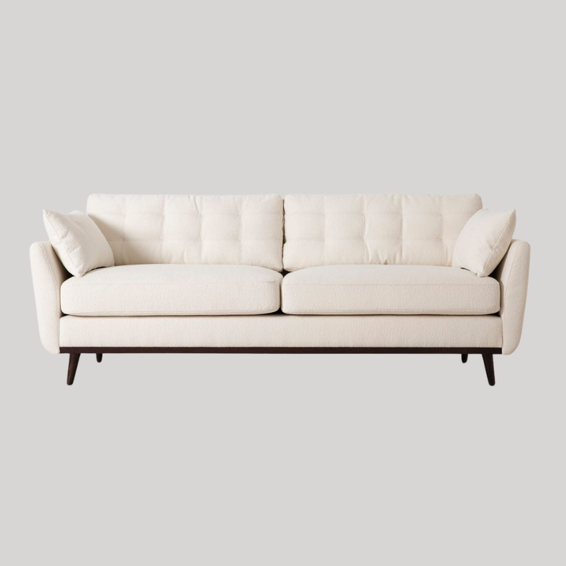 Swyft Model 10 3 Seater Sofa - Ivory Boucle - Swyft at Uneeka