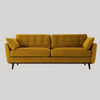 Swyft Model 10 3 Seater Sofa - Mustard Velvet - Swyft at Uneeka