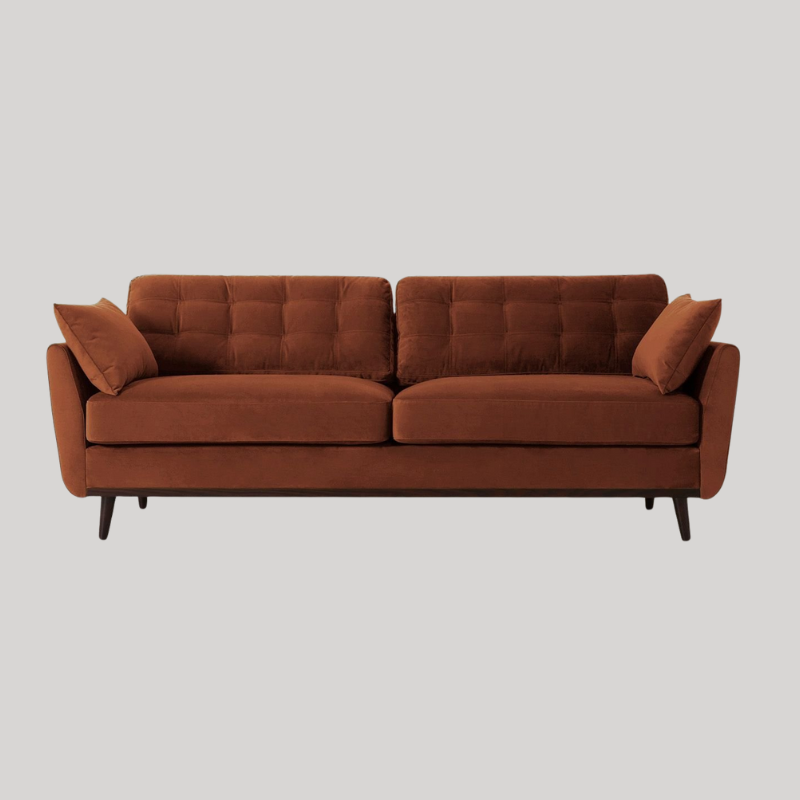 Swyft Model 10 3 Seater Sofa - Umber Velvet - Swyft at Uneeka