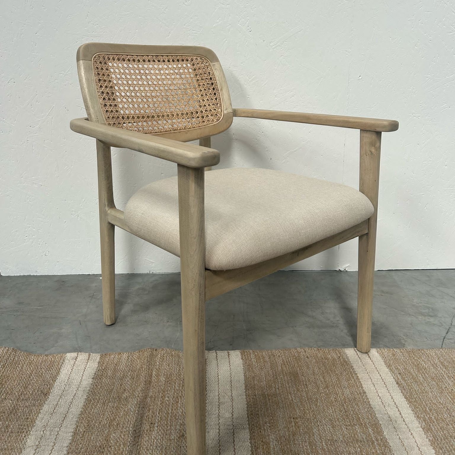 Teak & Rattan Dining Chair Uneeka TH05