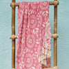 Alpine Recycled Cotton Jacquard Throw - TH25-RED - Uneeka
