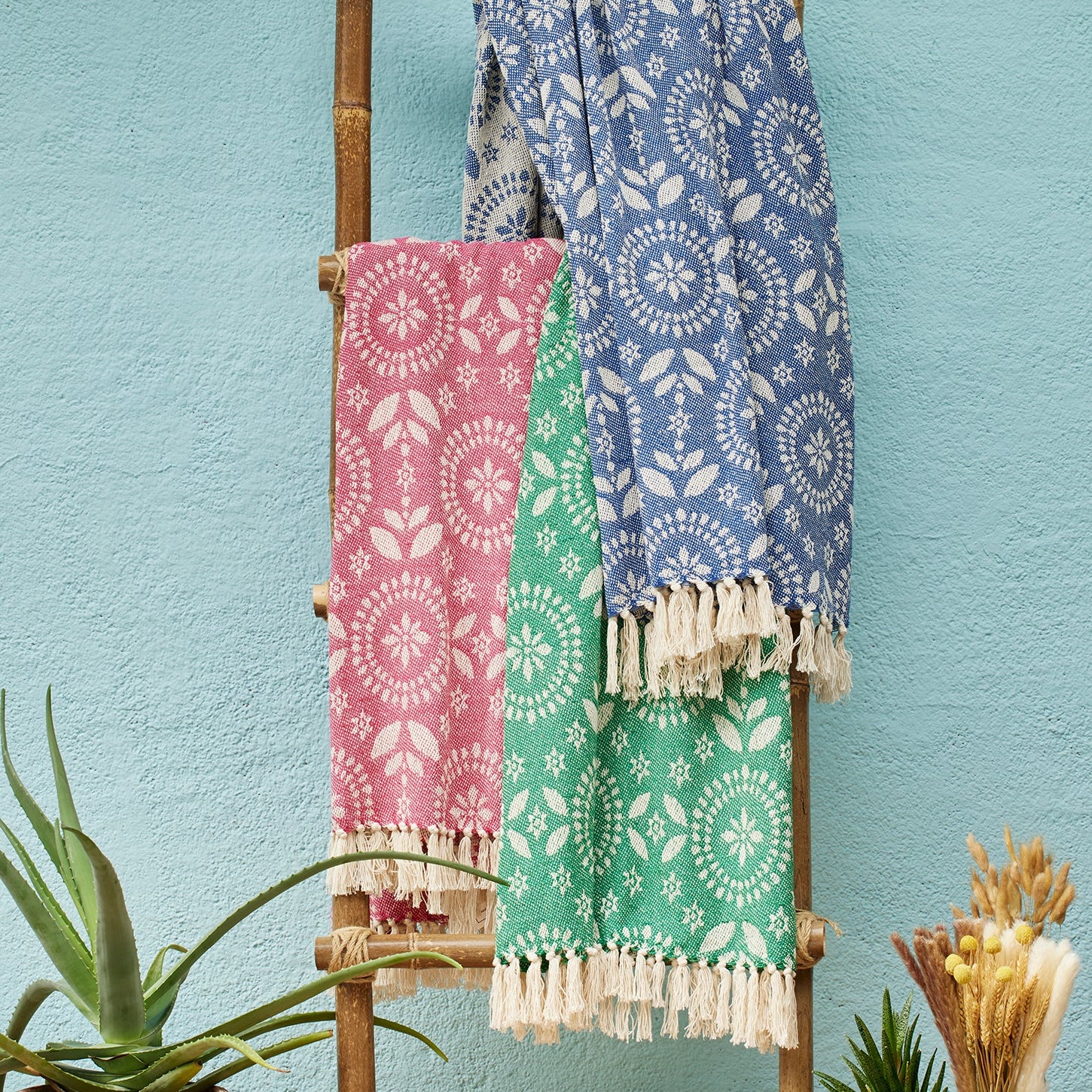 Alpine Recycled Cotton Jacquard Throw - TH25 - Uneeka