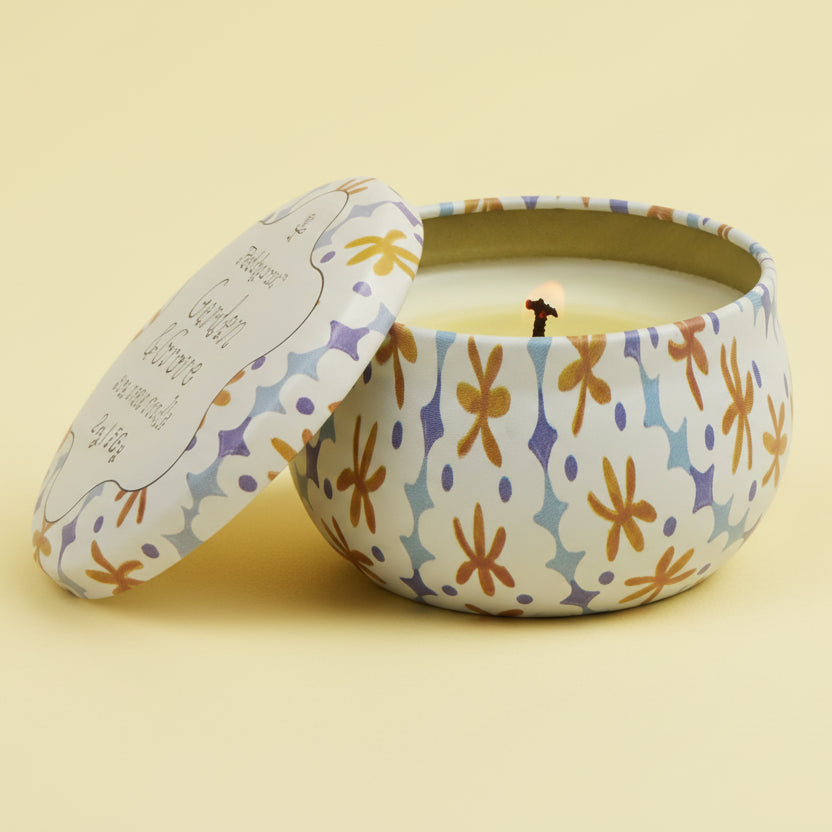 Round Tin Candle Garden & Grove - TLP0204EU - Uneeka