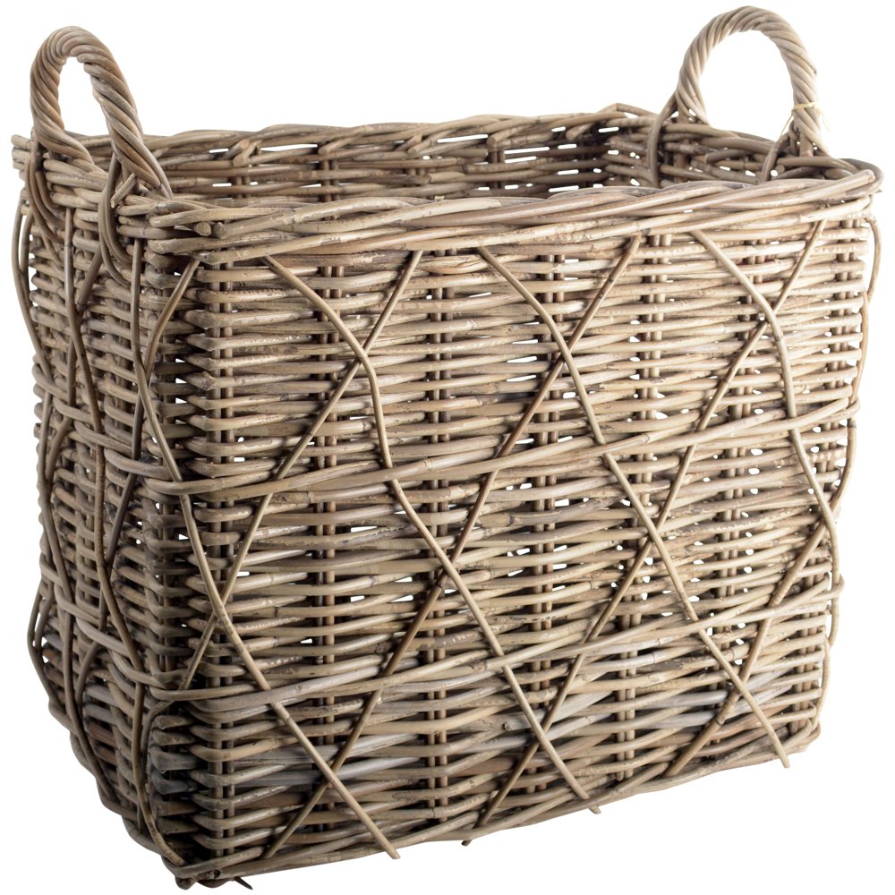 Tall Kubu Rectangular Basket with Handles