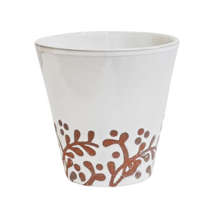 Tapered Terracotta Detail Plant Pot - DTFGWP15 - Uneeka