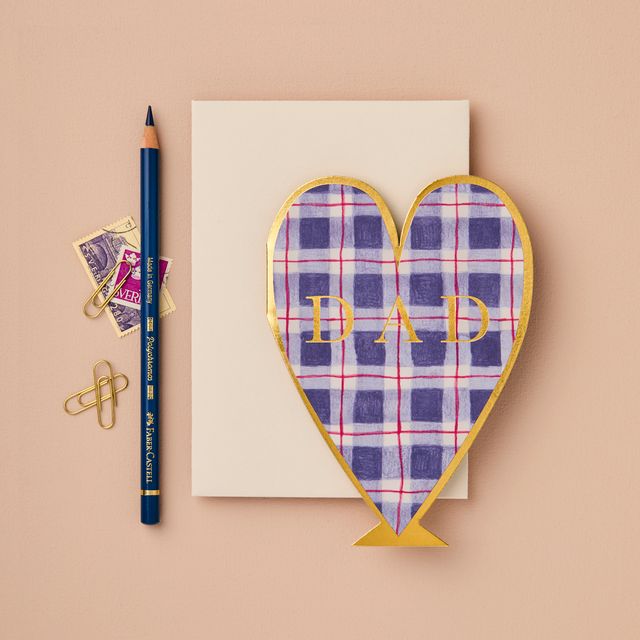 Tartan Heart Father's Day Card - WAN1095 - Uneeka
