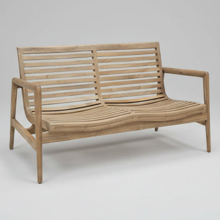 Teak Wood Outdoor 2 Seater Bench - TH10 - Uneeka