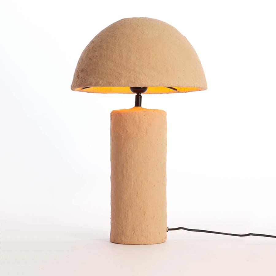 Terracotta Curved Top Table Lamp