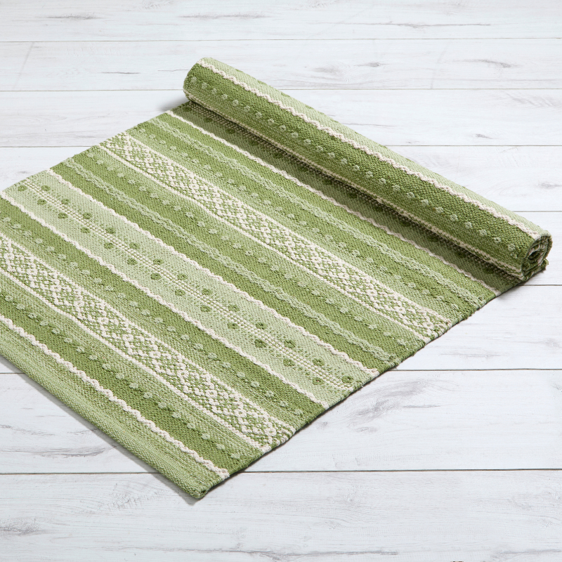 Textured Patterned Stripe Rug - KWRUGXO - Uneeka