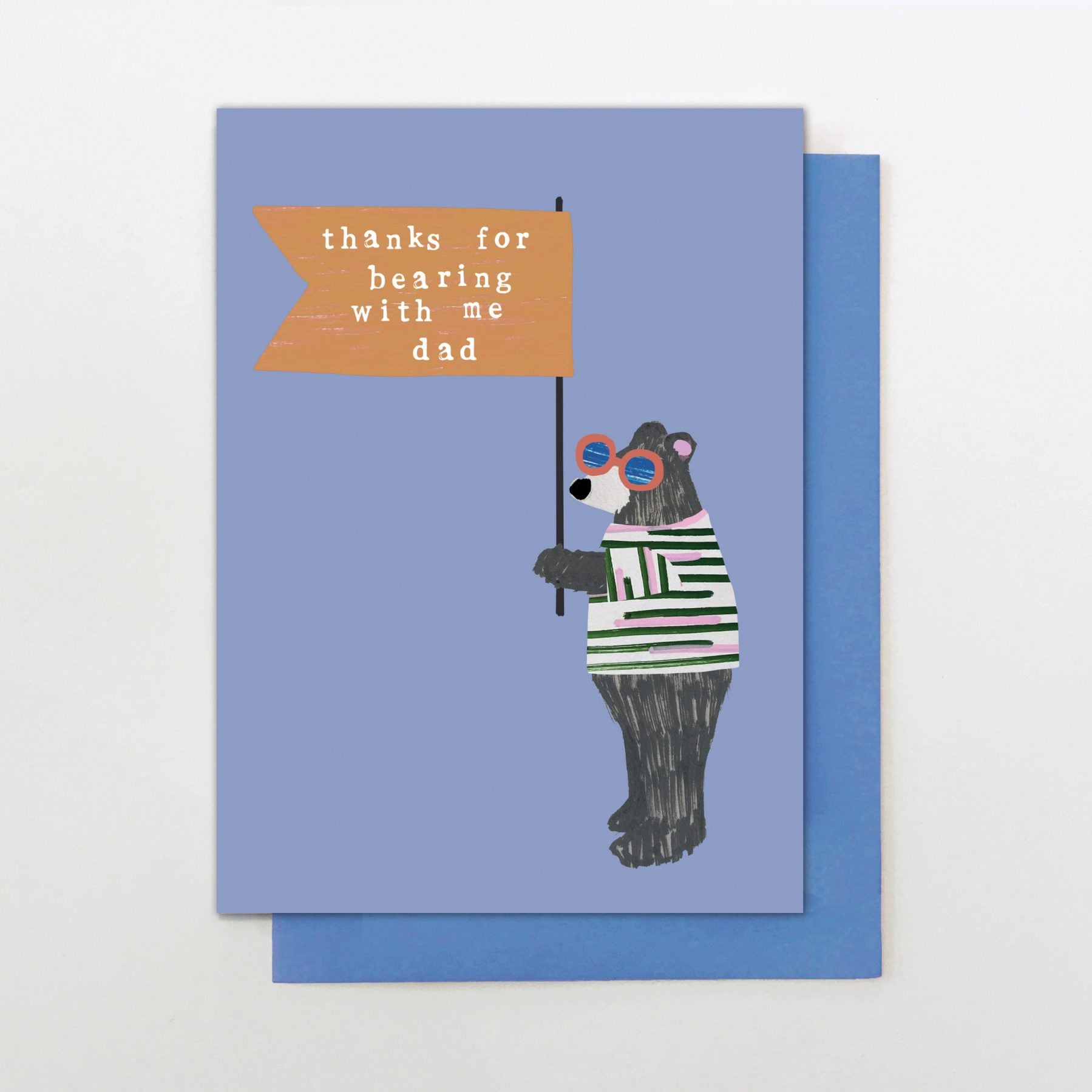 Thanks Dad Bear Greetings Card - co04 - Uneeka