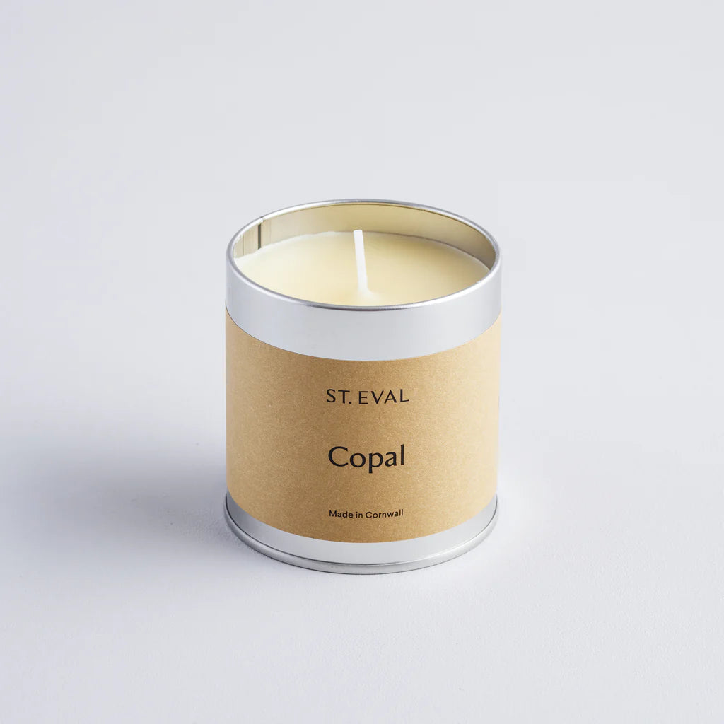 Tin Candle Copal St Eval Open