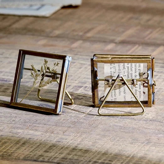 Tiny Antique Brass Standing Danta Frame Nkuku sold individually