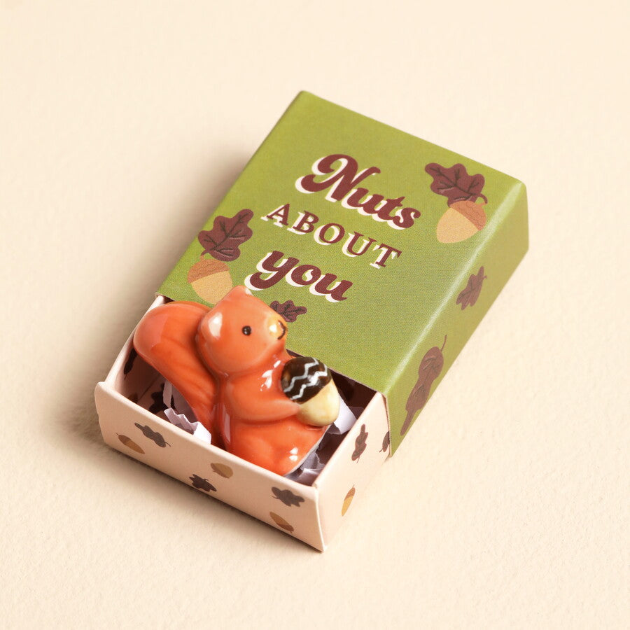 Tiny Matchbox Ceramic Squirrel Token - 83970 - Uneeka