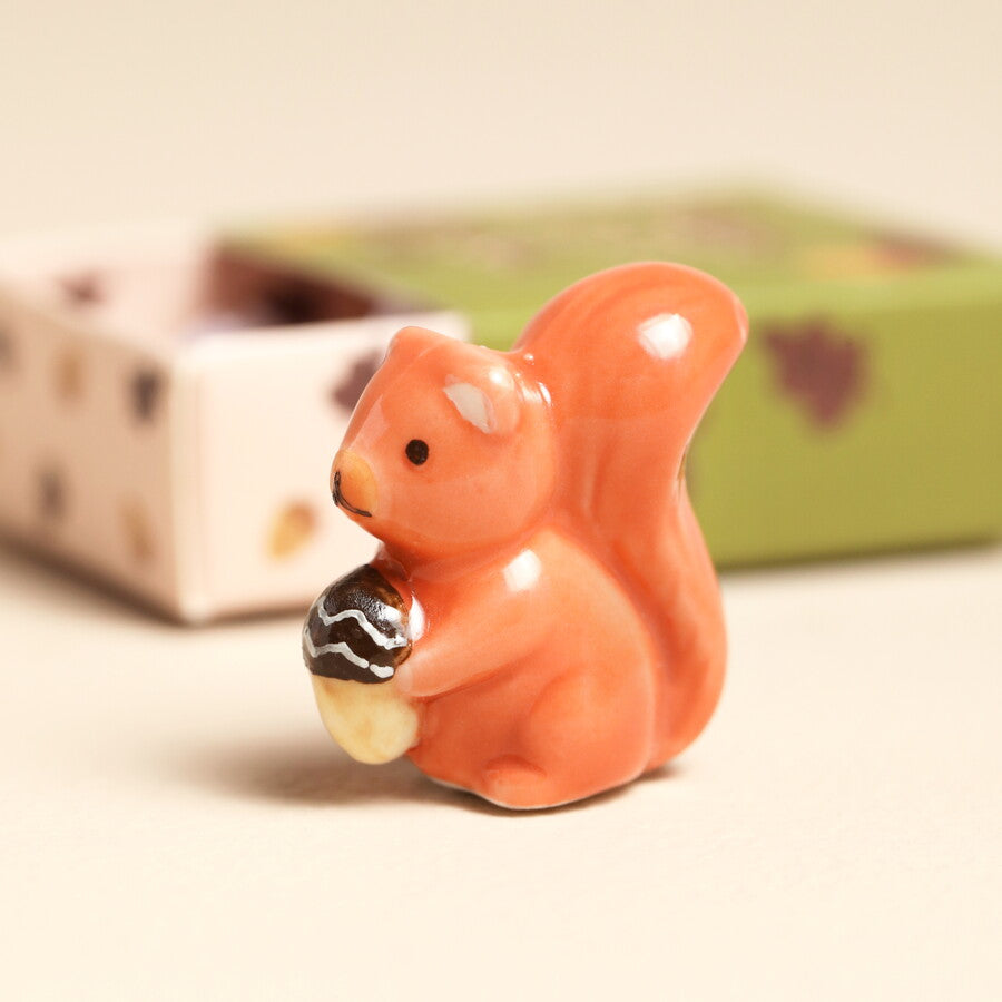 Tiny Matchbox Ceramic Squirrel Token - 83970 - Uneeka