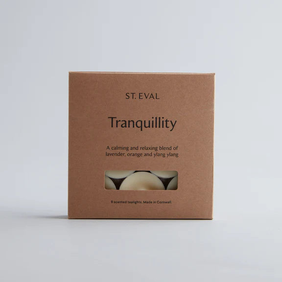 Tranquillity Tealights pack of 9, St Eval