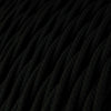 Twisted 3 Core Flex Electrical Cable Covered with Rayon in Black - XZ3TM04-B2B - Uneeka Lighting