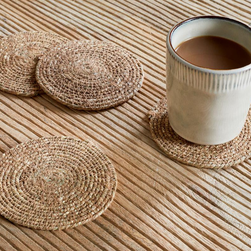 Uneeka-KC8601-KesoWovenCoasters-Brown-Nkuku