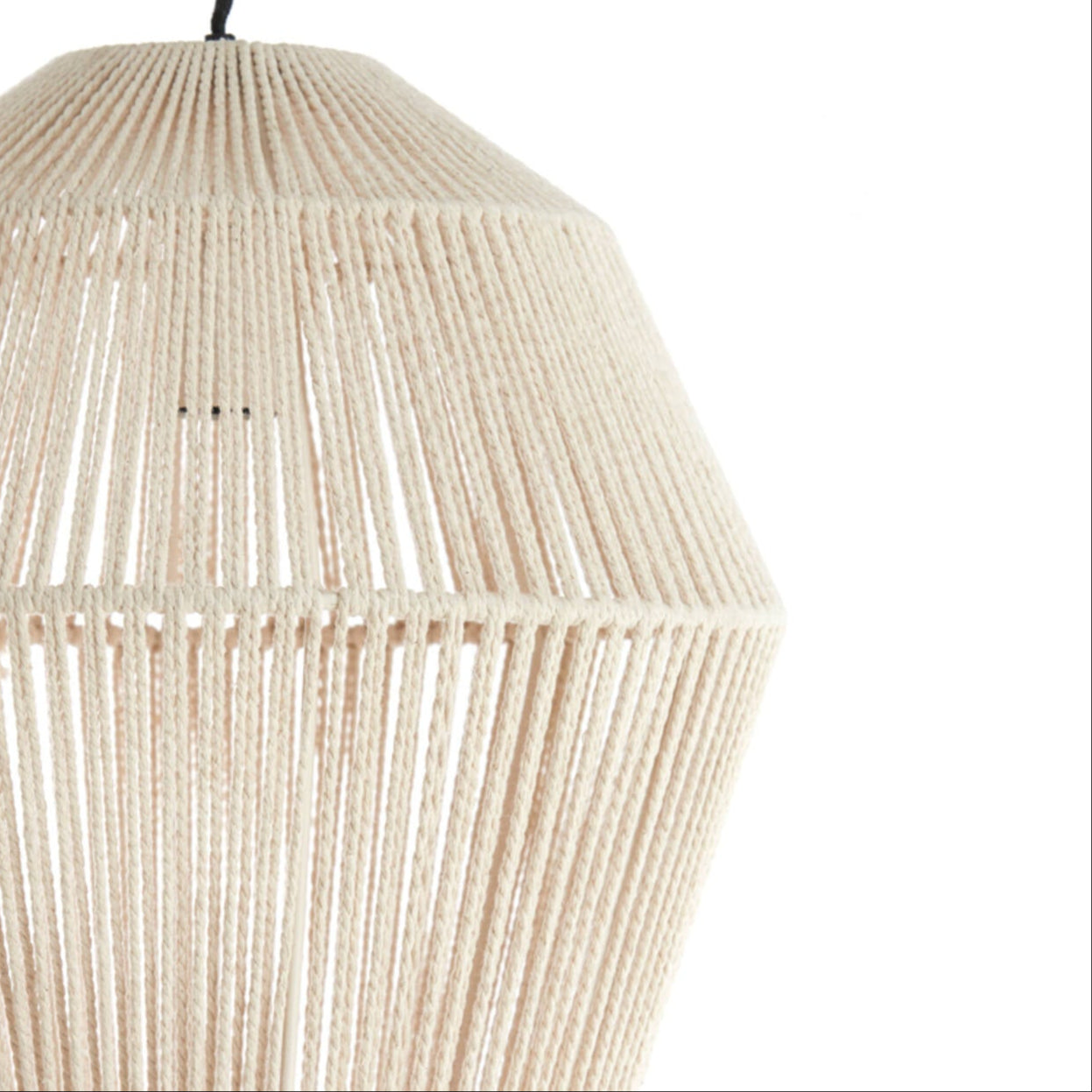 Cream Nylon String Basket Pendant - 2970643 - Uneeka