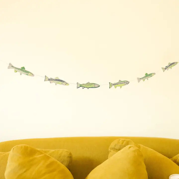 Screen Printed Anchovies Garland - East End Press - Uneeka