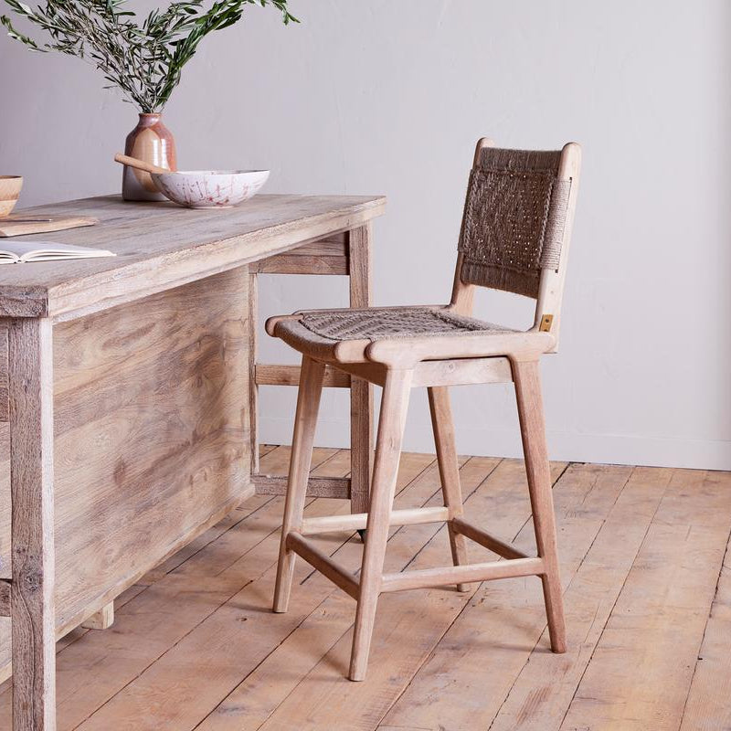 Nkuku Vinay Woven Counter Chair - VC0401 - Uneeka