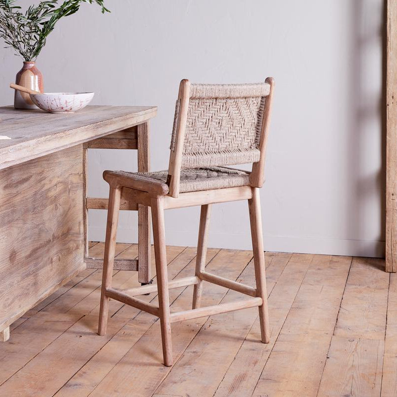 Nkuku Vinay Woven Counter Chair - VC0401 - Uneeka