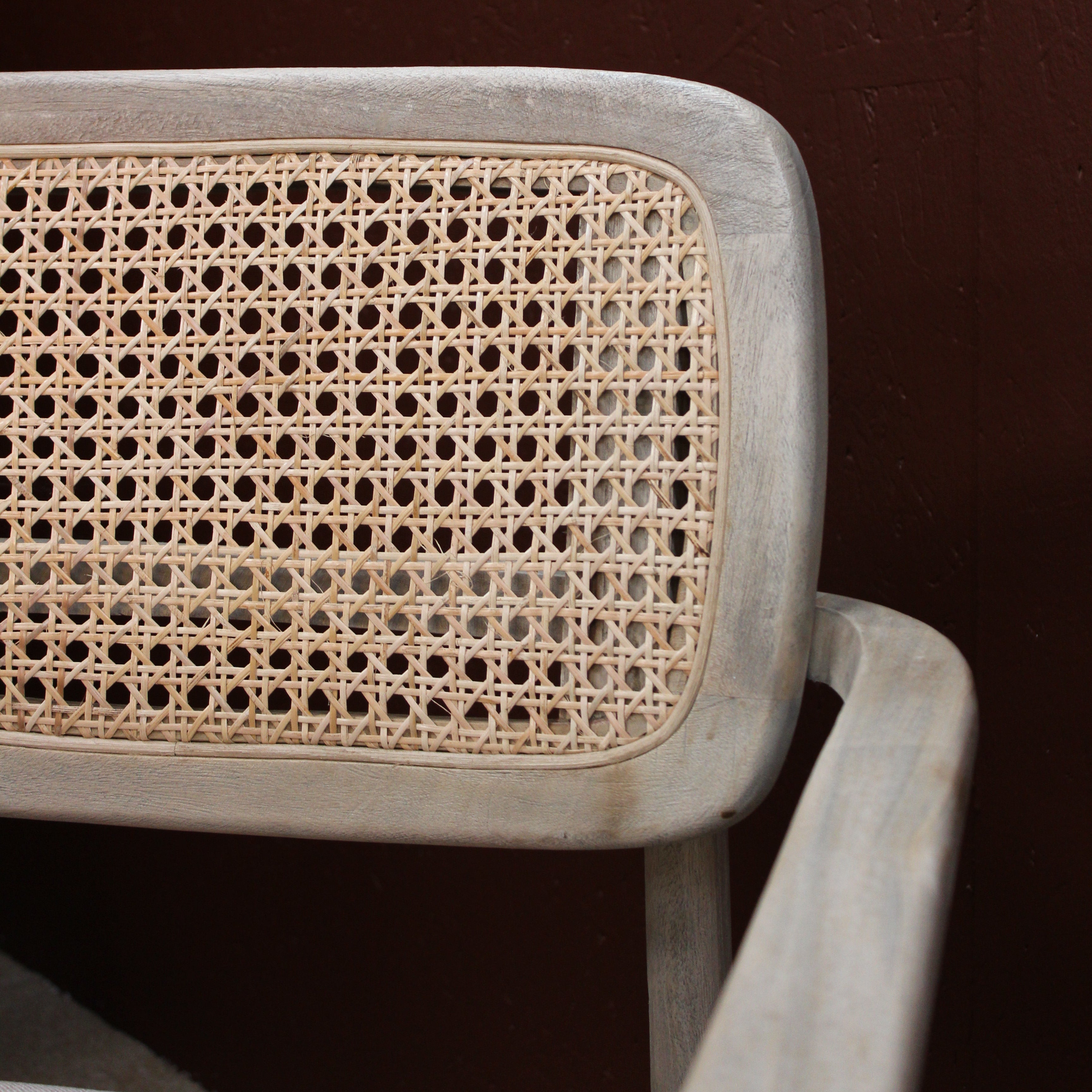 Uneeka Home Teak & Rattan Dining Chair