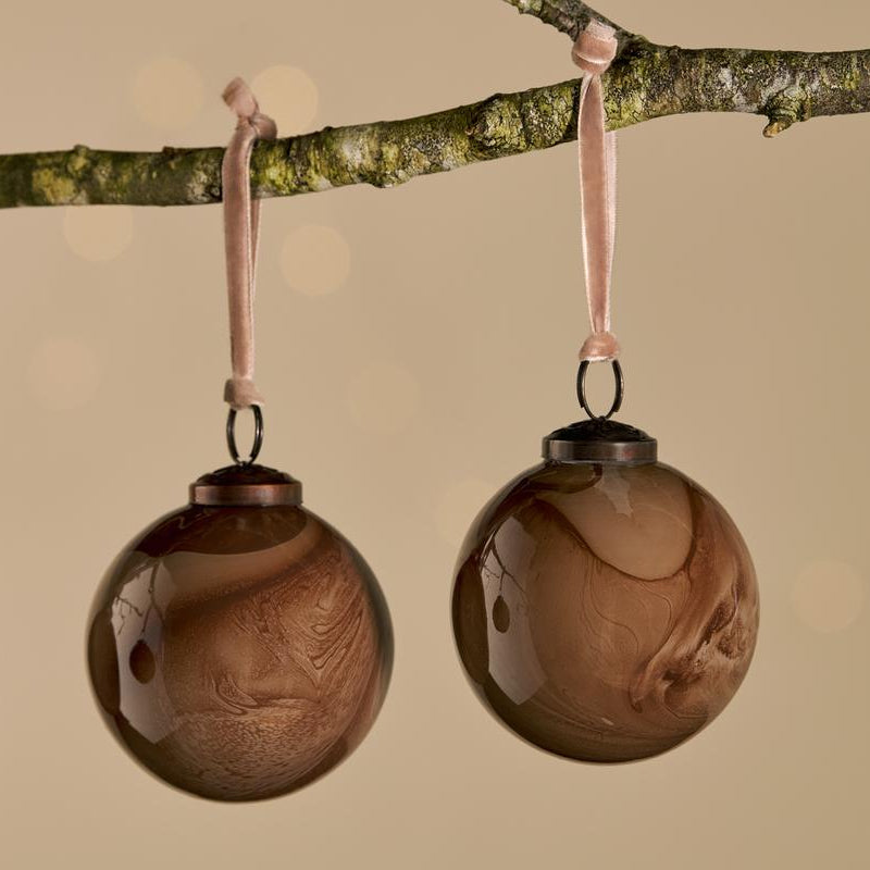 Nkuku Kancha Mocha Bauble Uneeka KB6701