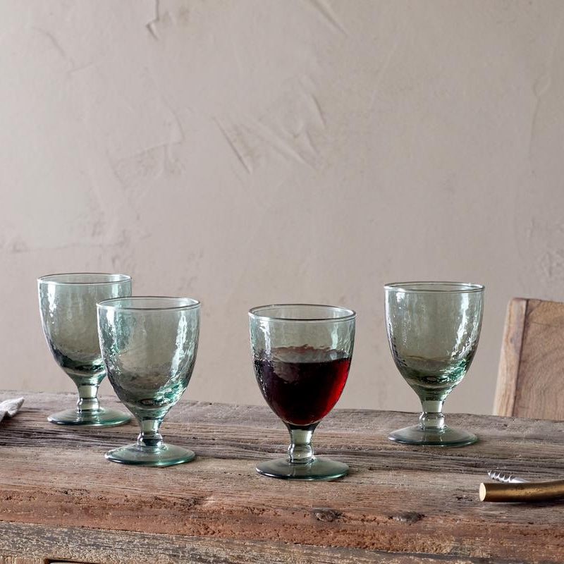 Nkuku Yala Sage Green Wine Glass - Uneeka - YW0501
