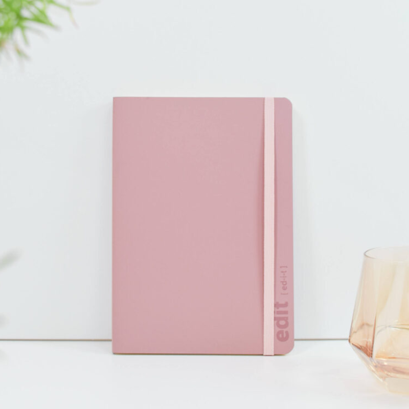 Vent For Change Recycled Leather A5 Lined Notebook - V244 - Uneeka