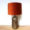 Velvet Terracotta Cylinder Lampshade - Uneeka