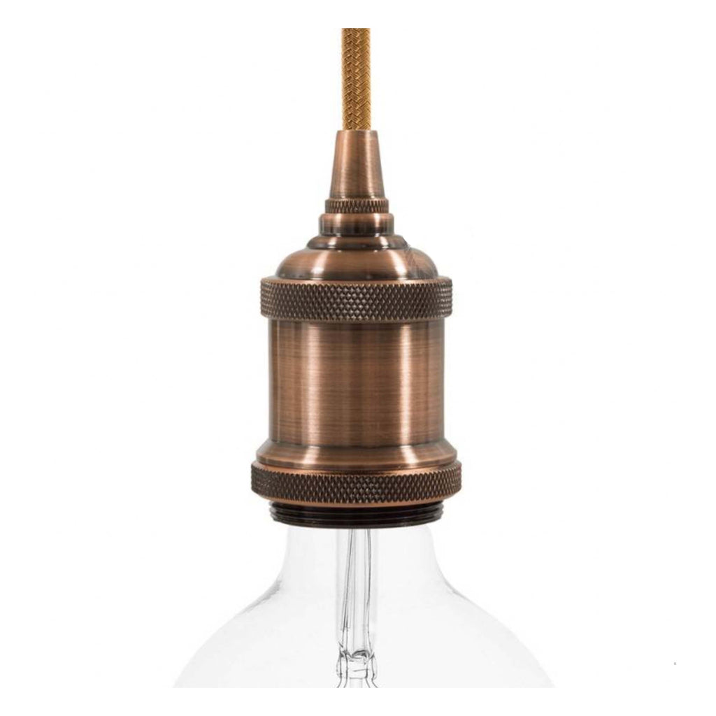 Vintage Aluminium E27 Lamp Holder Kit - Copper