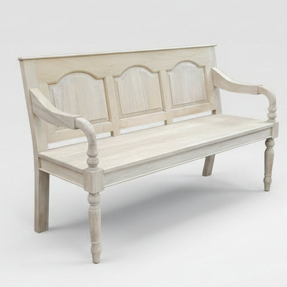 Vintage Light Mahogany Bench Uneeka VIN137