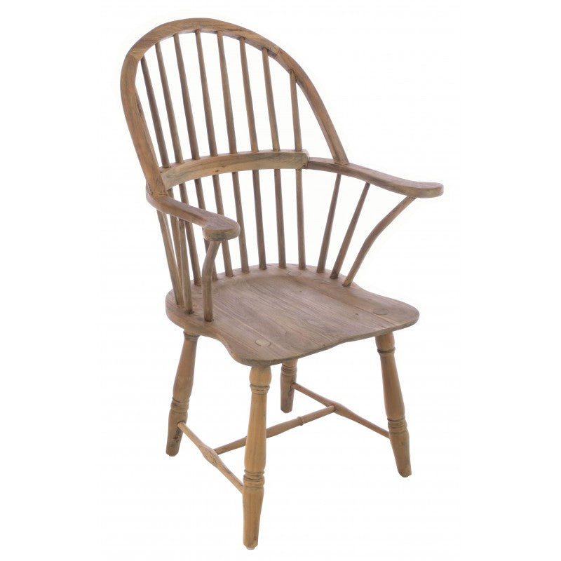 Vintage Windsor Chair with Continuous Arm